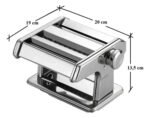 Maquina Para Hacer Pastas Manual Caseras Tallarines Cintas Plateado - Imagen 9