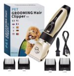 Máquina Cortar Pelo Perro Gato Mascotas Inalámbrica Calidad Dorado Y Negro - Imagen 9