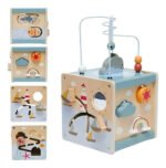 Cubo Didactico Madera Infantil Juguete Encastre Montessori Madera - Imagen 2