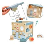 Cubo Didactico Madera Infantil Juguete Encastre Montessori Madera - Imagen 3