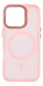 Case Compatible Con Carga Magnética Apple iPhone 16 Pro Max Rosa