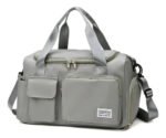 Bolso De Viaje Impermeable Con Compartimento Para Calzado Gris