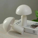 Lampara Interior Veladora Mushroom De Mesa Hongo Led Rgb Blanco Multicolor - Imagen 5