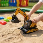 Maquina Excavadora Con Luz Y Sonidos Construcción Excavadora Amarillo - Imagen 7