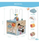 Cubo Didactico Madera Infantil Juguete Encastre Montessori Madera - Imagen 10