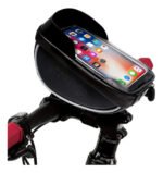 Bolso Porta Celular Táctil Para Bicicleta O Moto Antireflejo Negro