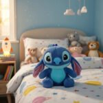 Peluche Suave Stitch 30cm Kawaii Viral Azul Acero - Imagen 4