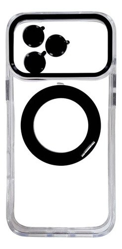 Case Carga Magnética Y Protector De Lens Apple iPhone 17 Pro Negro
