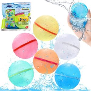 Bombitas De Agua Magnetica Recargables Silicona X6 Calidad Multicolor