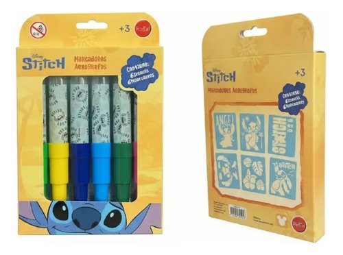 Marcadores Doble Punta Disney Tubo X6 Disney Stitch Spider Stitch