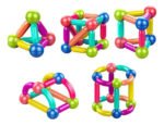 Juego 64 Piezas Bloques Magneticos Construccion Didáctico 64 - Imagen 4