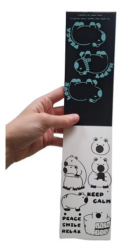 Libreta Scratch Capibara Y Acuarelas 2 En 1 Carpincho Viral Negro - Imagen 2