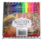 12 Marcadores Gruesos De Colores Con Aroma A Frutas - Piki - Imagen 2