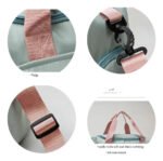 Bolso De Viaje Impermeable Con Compartimento Para Calzado Gris - Imagen 2