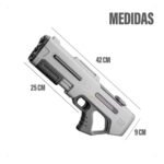 Pistola De Agua Eléctrica Automática Absorbe El Agua - Piki Blanca Y Gris - Imagen 3