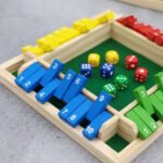 Juego De Dados Cierra La Caja Shut The Box Madera 22x22cm - Imagen 2