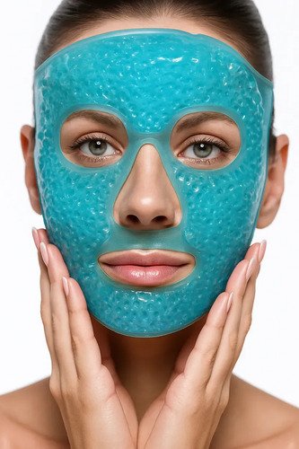 Máscara Facial Gel Frío O Calor Reutilizable Desinflamante Todo Tipo De Piel