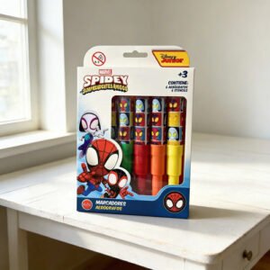 Marcadores Doble Punta Disney Tubo X6 Disney Stitch Spider Spiderman