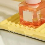 Escurridor De Silicona Premium Anti Salpicaduras Para Pileta Gris - Imagen 4