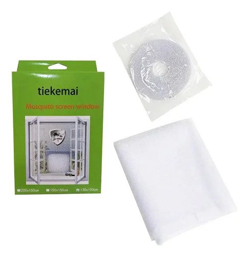 Malla Red Mosquitero Ajustable 200x150cm Con Velcro Mosquito Blanco