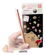 Libreta Scratch Capibara Y Acuarelas 2 En 1 Carpincho Viral Negro - Imagen 5