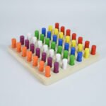 Juego Didactico De Madera Montessori Colores Numeros - Imagen 8