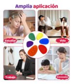 6pcs Juguete Silicona Piedras Sensoriales Para Ansiedad Piki Multicolor - Imagen 8