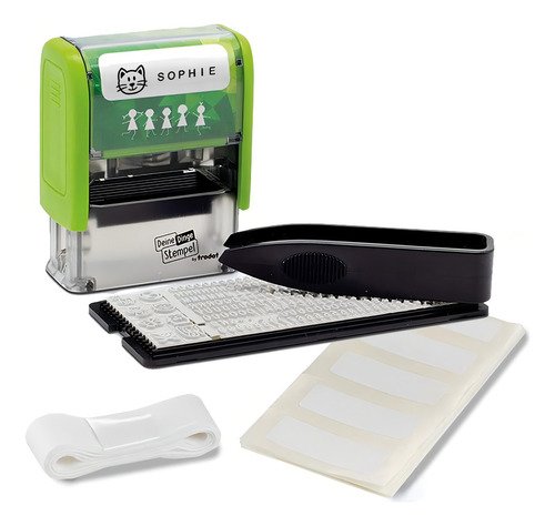 Sello Trodat Personalizable Para Telas Y Objetos Color De La Negro Verde