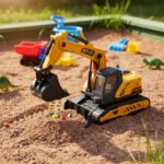 Maquina Excavadora Con Luz Y Sonidos Construcción Excavadora Amarillo - Imagen 4