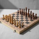 Ajedrez De Madera Grande 3 En 1 Juego Dama Backgammon 48cm - Imagen 5