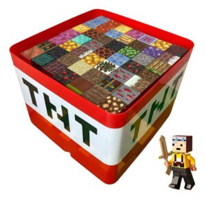 Bloques Magneticos Minecraft  111 Bloques Magnéticos Minecraft En Caja Tnt