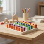 Juego Didactico De Madera Montessori Colores Numeros - Imagen 6