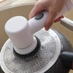 Cepillo Giratorio Limpieza Inalámbrico Baño Hongos 5 En 1 Blanco - Imagen 3