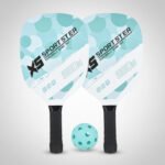 Set De Paletas De Pickleball Raqueta Con Pelota Y Bolsa Pack Agua - Imagen 8