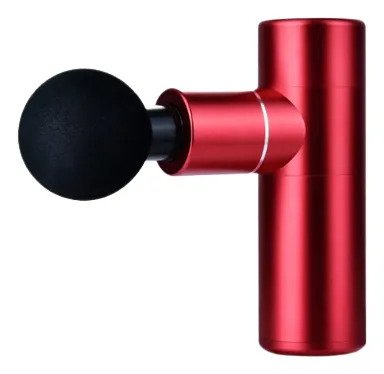 Pistola De Masajes Corporal Y Facial Recargable Inalambrico Rojo
