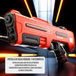 Pistola De Agua Eléctrica Automática Absorbe El Agua - Piki Blanca Y Gris - Imagen 4