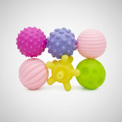 Set De 6 Pelotas Texturizadas Sensoriales Para Niños
