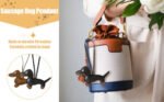 Llavero Eco Cuero Perro Dachshund Salchicha Charm Negro - Imagen 7