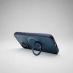 Funda Jd Case Premium Con Anillo Soporte Para iPhone 16 Plus Azul Marino Transparente En El Cuerpo Con Tono Gris - Imagen 6