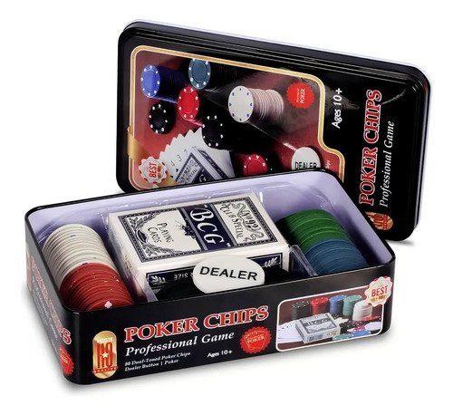 Fichas De Juego De Póquer Profesional 80 Fichas Mazo Casino - Imagen 2