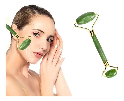 Rodillo Facial Cuarzo Rosa+gua Sha Masaje Facial Antiarrugas Todo Tipo De Piel Día/noche - Imagen 7