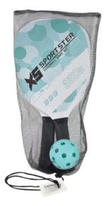 Set De Paletas De Pickleball Raqueta Con Pelota Y Bolsa Pack Agua - Imagen 3