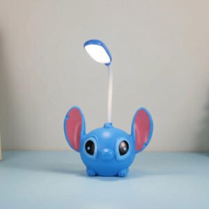 Veladora Stitch Lampara De Escritorio Recargable - Piki.uy Azul Acero