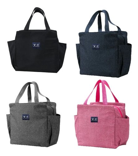 Lonchera Térmica Grande Vianda Conservadora Para Comida Rosa