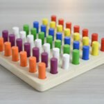 Juego Didactico De Madera Montessori Colores Numeros - Imagen 4