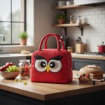 Lunchera Lonchera Infantil Térmica Con Asas Animales Diseño Rojo - Imagen 2