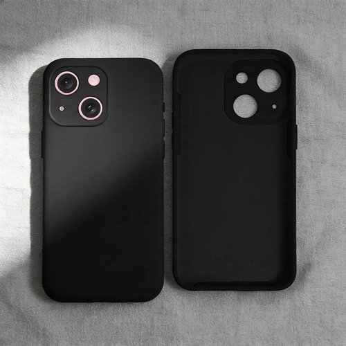 Funda De Silicona Gcm Cases Para iPhone 15 Negra - Imagen 2