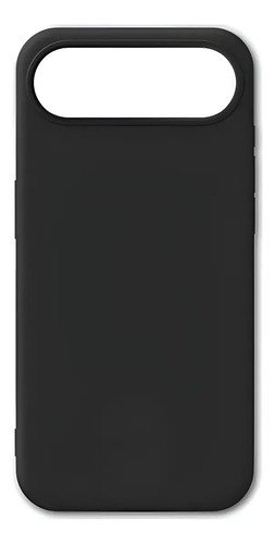 Funda Case Apple iPhone 17 Air Interior Felpa Antirrayas Negro Silicona Y Felpa