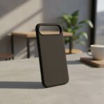 Funda Case Apple iPhone 17 Air Interior Felpa Antirrayas Negro Silicona Y Felpa - Imagen 2
