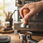 Tamper Profesional Barista Café Espresso 51mm Acero Y Madera Acero Madera Clara - Imagen 11